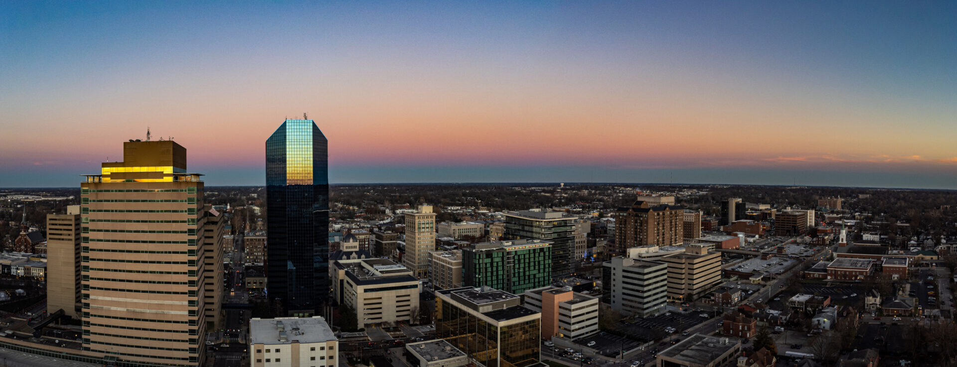 A picture of a city called Lexington, KY - Downtown